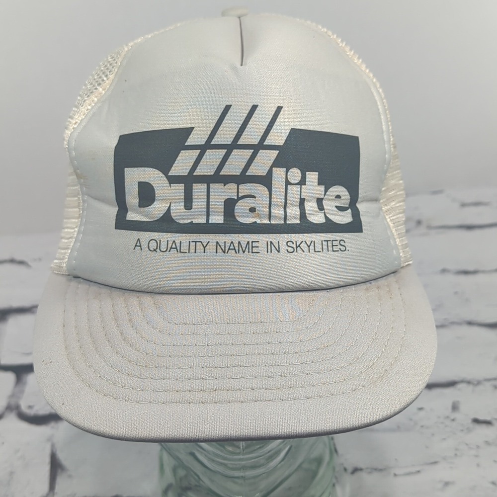 Duralite Vintage Foam‎ Front Snapback Trucker Hat Adjustable Ball Cap
